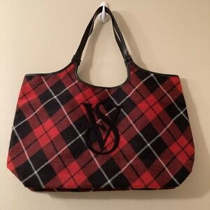 Victoria’s Secret Plaid Weekender Travel Bag